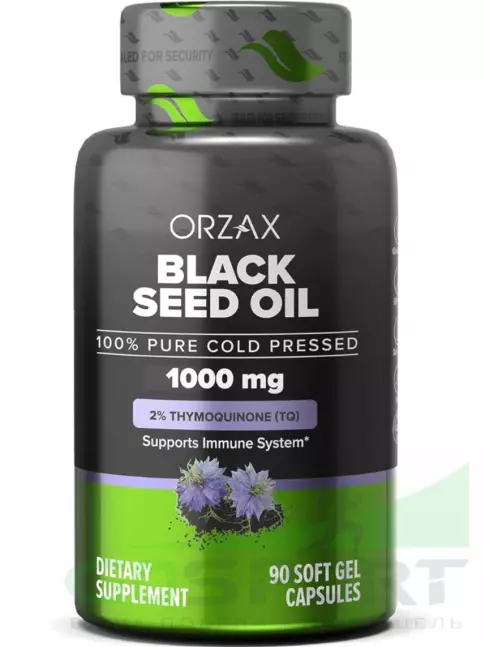 Экстракты Orzax Black Seed Oil 1000 mg 90 капсул Экстракты Orzax Black Seed Oil 1000 mg 90 капсул