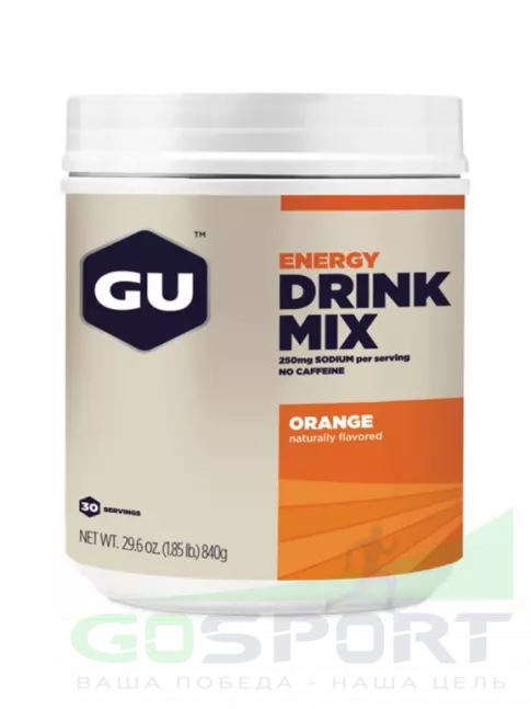 Изотоник GU Energy Labs GU ENERGY DRINK MIX 840 гр., Апельсин Изотоник GU Energy Labs GU ENERGY DRINK MIX 840 гр., Апельсин