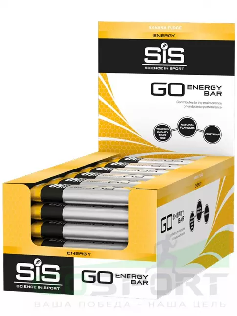 Энергетический батончик SCIENCE IN SPORT (SiS) GO Energy Mini Bar 30 x 40 г, Банан Энергетический батончик SCIENCE IN SPORT (SiS) GO Energy Mini Bar 30 x 40 г, Банан