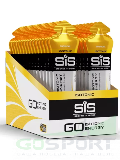 Гель питьевой SCIENCE IN SPORT (SiS) GO Isotonic Energy Gels 30 x 60 мл, Тропик Гель питьевой SCIENCE IN SPORT (SiS) GO Isotonic Energy Gels 30 x 60 мл, Тропик