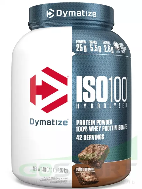 Изолят протеина Dymatize ISO100 Hydrolyzed 1400 г, Шоколадное Пирожное с Помадкой Изолят протеина Dymatize ISO100 Hydrolyzed 1400 г, Шоколадное Пирожное с Помадкой