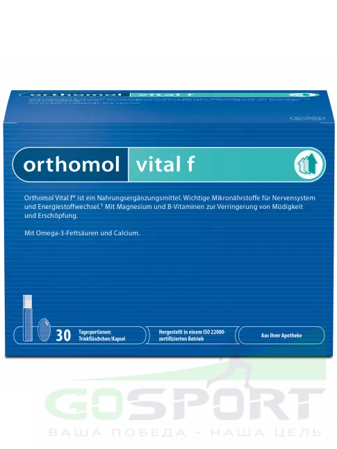 Витамины для женщин Orthomol Vital f liquid (жидкость+капсулы) курс 7 дней