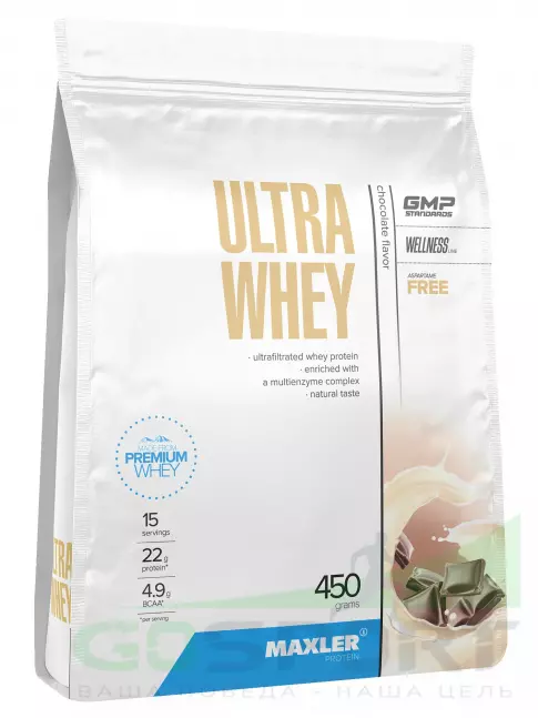 Сывороточный протеин MAXLER Ultra Whey 450 г, Шоколад Сывороточный протеин MAXLER Ultra Whey 450 г, Шоколад