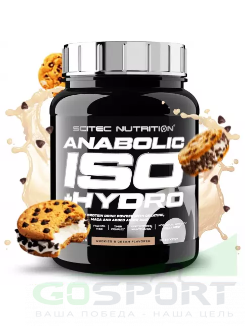 Изолят протеина Scitec Nutrition Anabolic Iso + Hydro 920 г, Печенье-крем Изолят протеина Scitec Nutrition Anabolic Iso + Hydro 920 г, Печенье-крем
