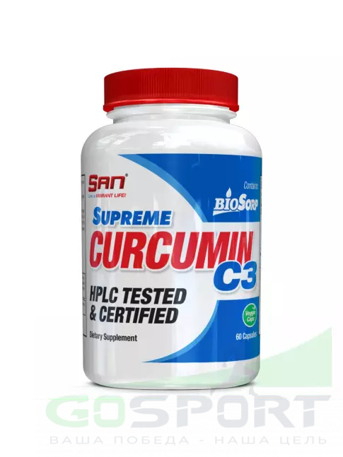 Антиоксиданты SAN Supreme Curcumin C3 60 капсул Антиоксиданты SAN Supreme Curcumin C3 60 капсул