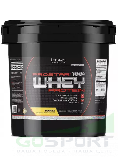 Сывороточный протеин Ultimate Nutrition Prostar Whey 4540 г, Банан