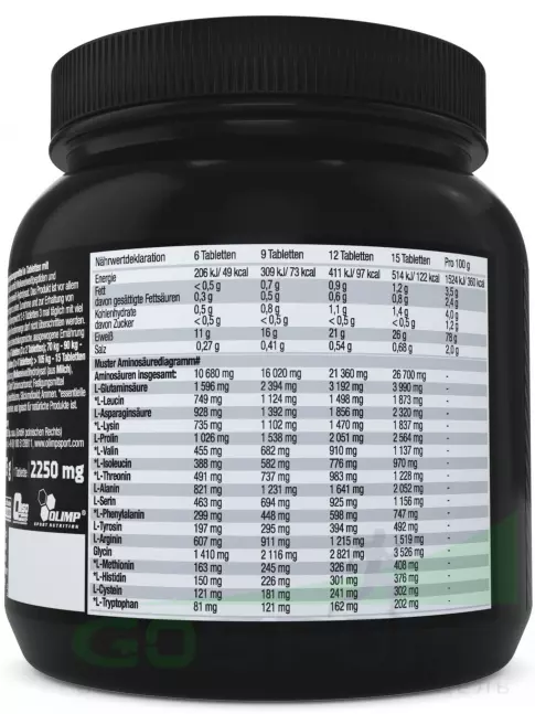 Аминокислоты OLIMP ANABOLIC AMINO 9000 MEGA TABS 300 таблеток, Нейтральный