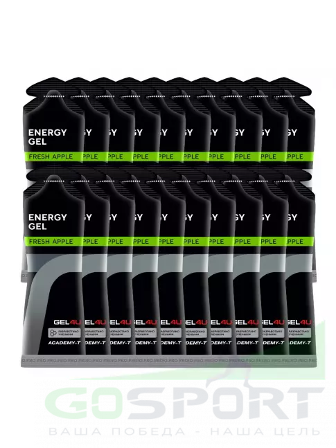 Гель питьевой GEL4U Energy GEL 20 x 60 г, Яблоко