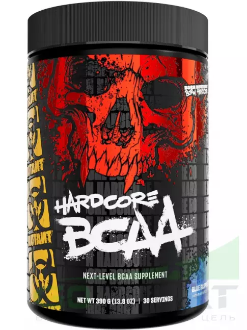 BCAA Mutant HARDCORE BCAA 390 г, Голубая малина BCAA Mutant HARDCORE BCAA 390 г, Голубая малина