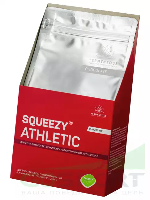 Заменитель питания SQUEEZY ATHLETIC 495 г, Шоколад Заменитель питания SQUEEZY ATHLETIC 495 г, Шоколад