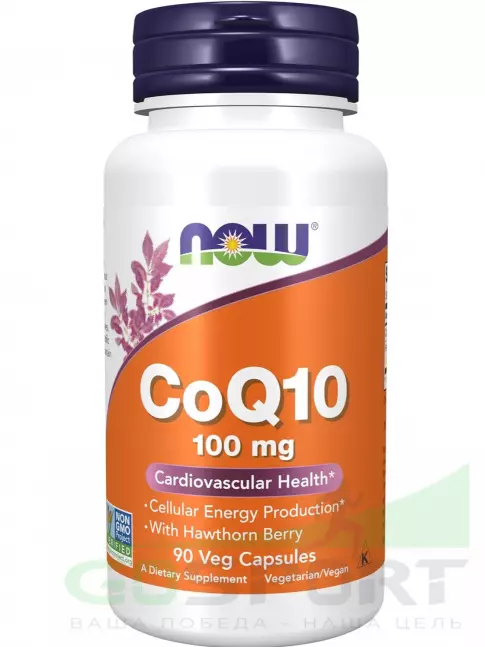Коэнзим Q10 NOW Foods CoQ10 100 mg – Кофермент Q10 90 веган капсул Коэнзим Q10 NOW Foods CoQ10 100 mg – Кофермент Q10 90 веган капсул