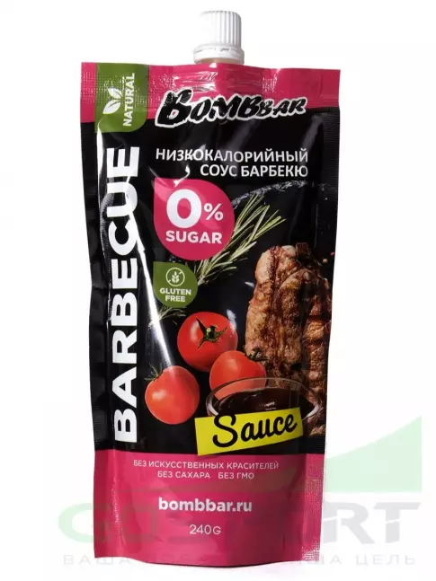 Диетический продукт BombBar Соус Bombbar 240 г, Барбекю Диетический продукт BombBar Соус Bombbar 240 г, Барбекю