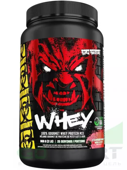 Сывороточный протеин Mutant Whey 908 г, Клубничный крем Сывороточный протеин Mutant Whey 908 г, Клубничный крем