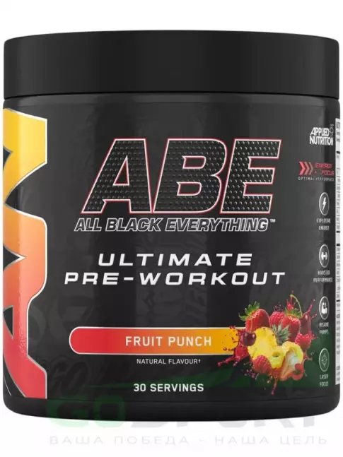 Предтреник в порошке APPLIED NUTRITION ABE - Pre-Workout 375 г, Фруктовый пунш Предтреник в порошке APPLIED NUTRITION ABE - Pre-Workout 375 г, Фруктовый пунш