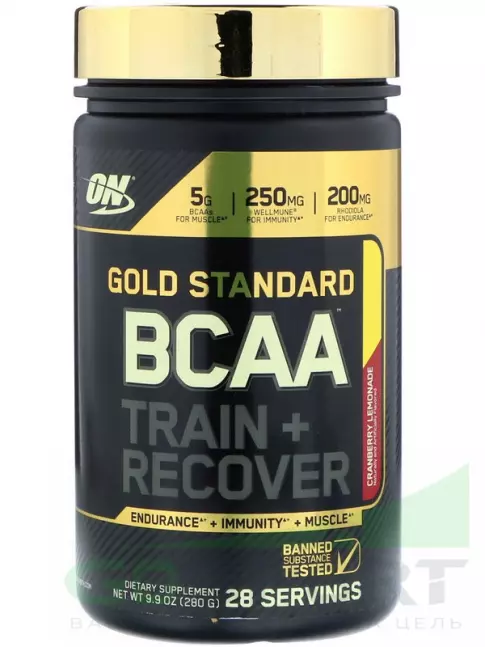 BCAA  3:1:1 Optimum Nutrition BCAA Gold Standard 3:1:1 280 г, Клюква