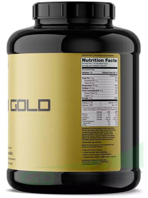 Комплексный протеин Ultimate Nutrition Syntha Gold 2270 г, Ваниль Комплексный протеин Ultimate Nutrition Syntha Gold 2270 г, Ваниль