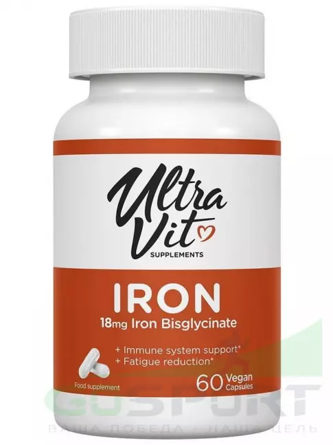 Железо UltraVit Iron 60 капсул Железо UltraVit Iron 60 капсул