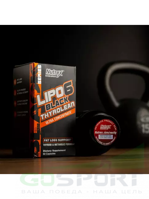 Витаминный комплекс Nutrex Lipo-6 Black Thyrolean Ultra Concentrate, Thyroid & Metabolic 60 капсул Витаминный комплекс Nutrex Lipo-6 Black Thyrolean Ultra Concentrate, Thyroid & Metabolic 60 капсул