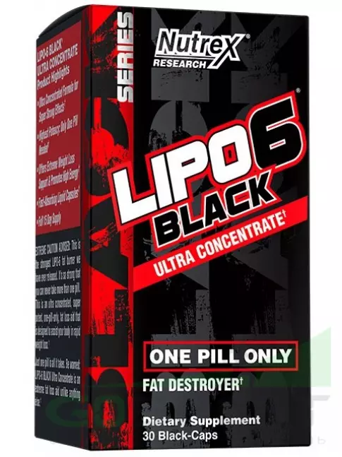 Жиросжигатель Nutrex Lipo-6 Black Ultra Concentrate (+Yohimbine) 30 капсул Жиросжигатель Nutrex Lipo-6 Black Ultra Concentrate (+Yohimbine) 30 капсул