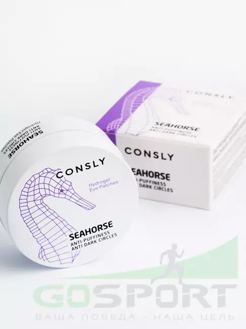 Патчи CONSLY Hydrogel Seahorse Eye Patches 60 шт Патчи CONSLY Hydrogel Seahorse Eye Patches 60 шт