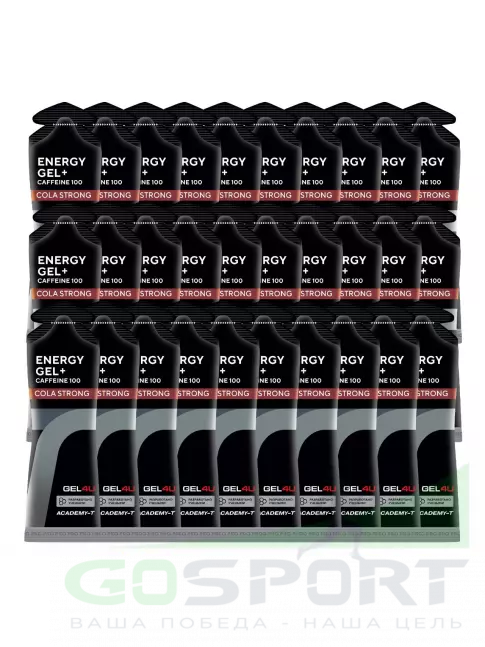 Гель питьевой GEL4U Energy GEL + Caffeine 100 30 x 60 г, Кола