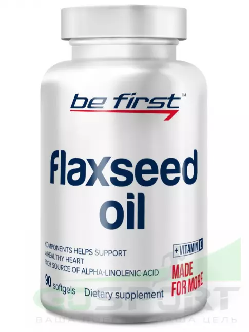 Омега-3 Be First Flaxseed Oil (льняное масло) 90 капсул Омега-3 Be First Flaxseed Oil (льняное масло) 90 капсул