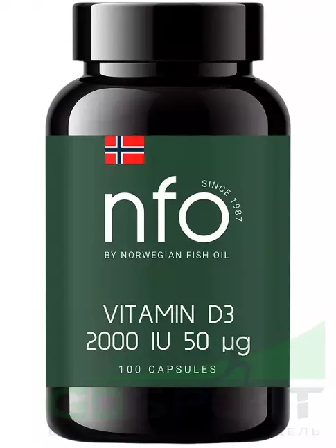 Витамин D NFO Vitamin D3 2000 IU 100 капсул Витамин D NFO Vitamin D3 2000 IU 100 капсул