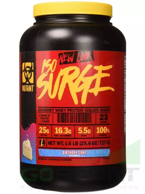Изолят протеина Mutant Iso Surge 727 г, Праздничный торт Изолят протеина Mutant Iso Surge 727 г, Праздничный торт
