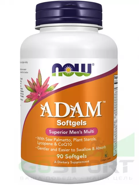 Витамины для мужчин NOW Foods Adam 90 гелевых капсул Витамины для мужчин NOW Foods Adam 90 гелевых капсул