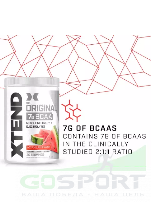 BCAA Xtend Original (EU) 423 г, Арбуз BCAA Xtend Original (EU) 423 г, Арбуз