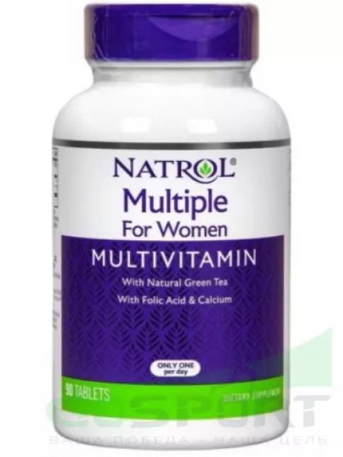 Витамины для женщин Natrol Multiple for Women Multivitamin 90 таблеток, Нейтральный Витамины для женщин Natrol Multiple for Women Multivitamin 90 таблеток, Нейтральный