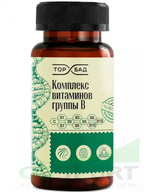 Витамины группы B ТОР БАД Комплекс витаминов группы B 60 капсул Витамины группы B ТОР БАД Комплекс витаминов группы B 60 капсул