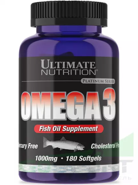 Омега-3 Ultimate Nutrition Omega 3 180 капсул Омега-3 Ultimate Nutrition Omega 3 180 капсул