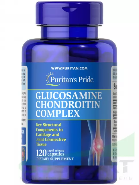 Комплекс хондропротекторов Puritan's Pride Glucosamine Chondroitin Complex 120 капсул