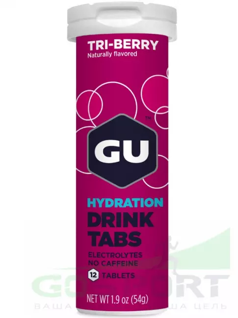 Изотоник GU Energy Labs GU HYDRATION DRINK TABS 3 x 12 таб, Лесные ягоды Изотоник GU Energy Labs GU HYDRATION DRINK TABS 3 x 12 таб, Лесные ягоды
