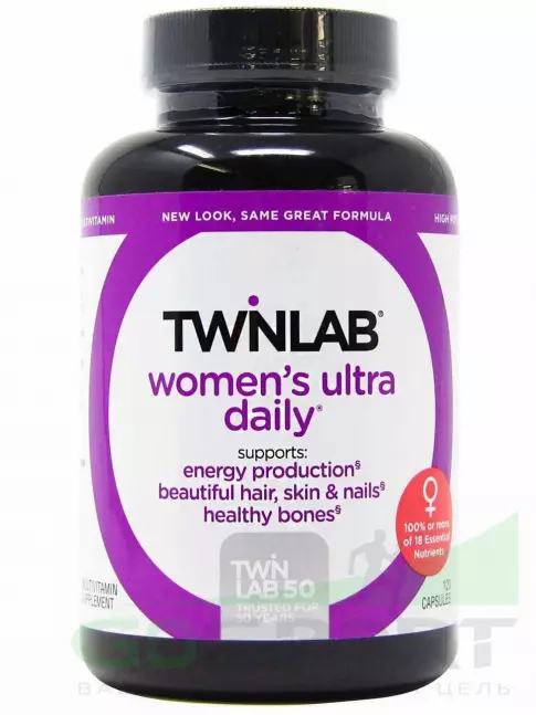 Витамины для женщин Twinlab Women Ultra Daily 120 капсул Витамины для женщин Twinlab Women Ultra Daily 120 капсул