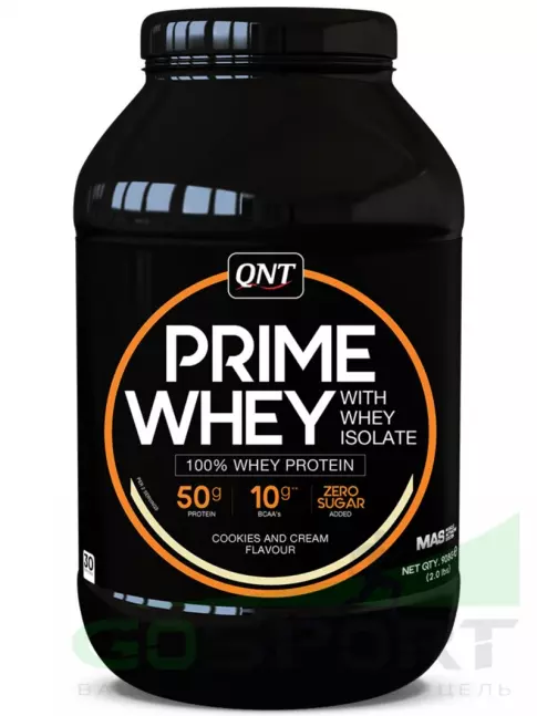 Комплексный протеин QNT PRIME WHEY 908 г, Печенье крем
