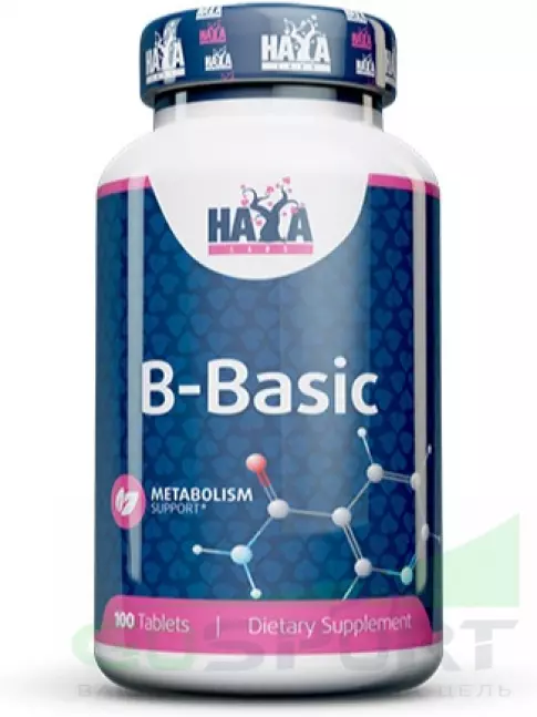 Витамины группы B Haya Labs B-Basic 100 таблеток