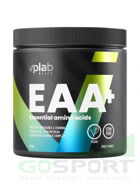 Аминокислоты VP Laboratory EAA+ 250 г, Фруктовый пунш Аминокислоты VP Laboratory EAA+ 250 г, Фруктовый пунш