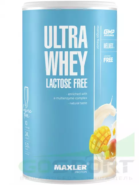 Сывороточный протеин MAXLER Ultra Whey Lactose Free 300 г, Манго Сывороточный протеин MAXLER Ultra Whey Lactose Free 300 г, Манго