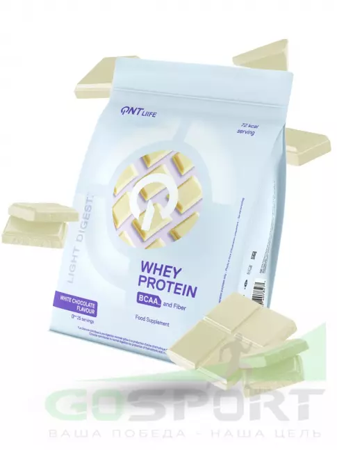 Комплексный протеин QNT Light Digest Whey Protein 500 г, Белый шоколад Комплексный протеин QNT Light Digest Whey Protein 500 г, Белый шоколад