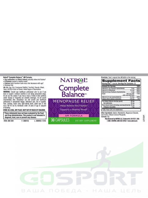 Витамины для женщин Natrol Complete Balance for menopause AM&PM formula 30+30 caps 30+30 капсул, Нейтральный Витамины для женщин Natrol Complete Balance for menopause AM&PM formula 30+30 caps 30+30 капсул, Нейтральный