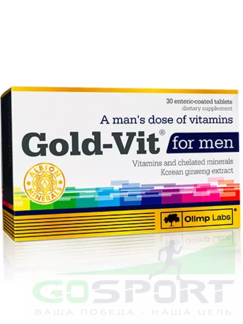 Витаминный комплекс OLIMP Gold-Vit for men 30 таб Витаминный комплекс OLIMP Gold-Vit for men 30 таб