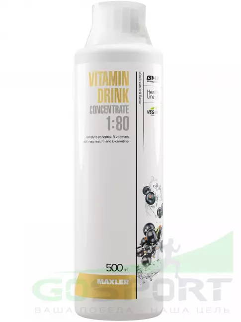 Витаминный комплекс MAXLER Vitamin Drink Concentrate 500 мл, Черная смородина Витаминный комплекс MAXLER Vitamin Drink Concentrate 500 мл, Черная смородина