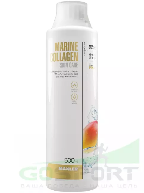 Коллаген морской MAXLER Marine Collagen Skin Care 5000 mg 500 мл, Манго Коллаген морской MAXLER Marine Collagen Skin Care 5000 mg 500 мл, Манго