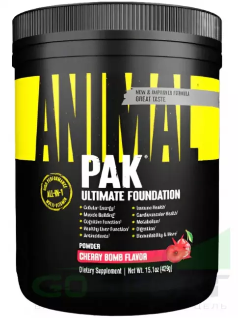 Витаминный комплекс UNIVERSAL NUTRITION Animal Pak Powder 429 г, Вишня