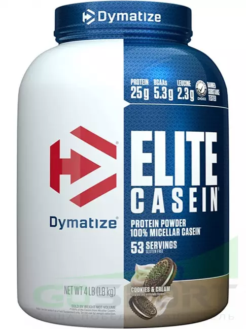 Казеиновый протеин Dymatize Elite Casein 1800 г, Печенье с кремом Казеиновый протеин Dymatize Elite Casein 1800 г, Печенье с кремом