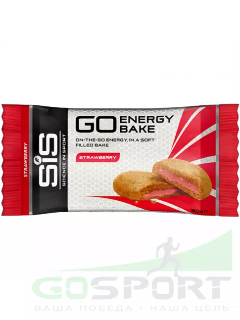 Энергетический батончик SCIENCE IN SPORT (SiS) GO Energy Bake 12 х 50 г, Клубника Энергетический батончик SCIENCE IN SPORT (SiS) GO Energy Bake 12 х 50 г, Клубника