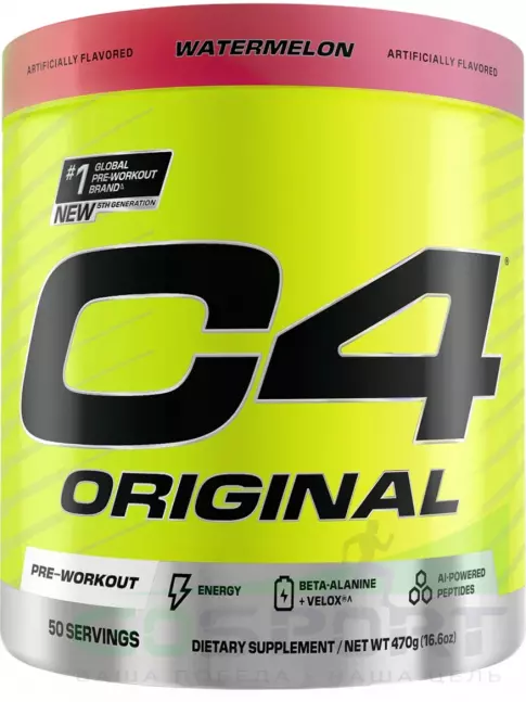 Предтреник в порошке Cellucor C4 Pre-Workout 470 г, Арбуз Предтреник в порошке Cellucor C4 Pre-Workout 470 г, Арбуз