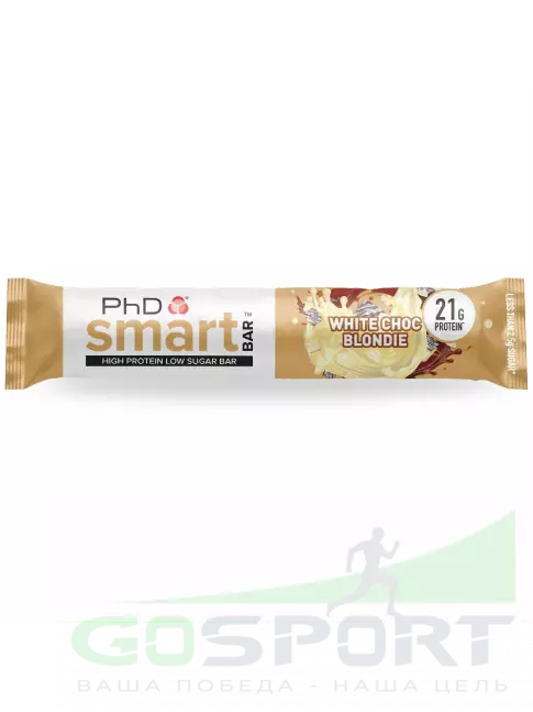 Протеиновый батончик PhD Nutrition Smart Bar 64 г, Белый шоколад Протеиновый батончик PhD Nutrition Smart Bar 64 г, Белый шоколад